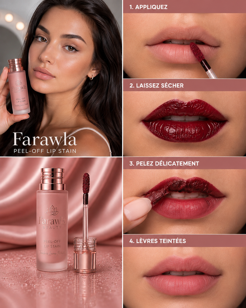 Farawla peel off lip stain